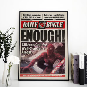 Enough! Daily Bugle Spider-Man News Paper Poster PRINTABLE DOWNLOAD