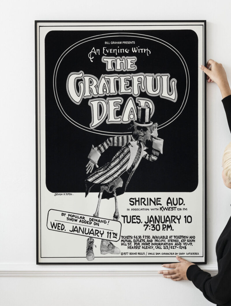 The Grateful Dead Shrine Auditorium Concert Poster Bill Graham, 1977 Poster Print PRINTABLE DOWNLOAD - Image 2