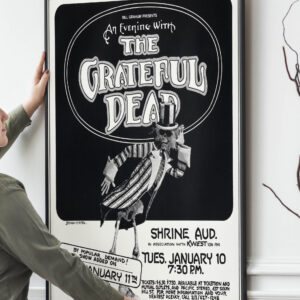 The Grateful Dead Shrine Auditorium Concert Poster Bill Graham, 1977 Poster Print PRINTABLE DOWNLOAD
