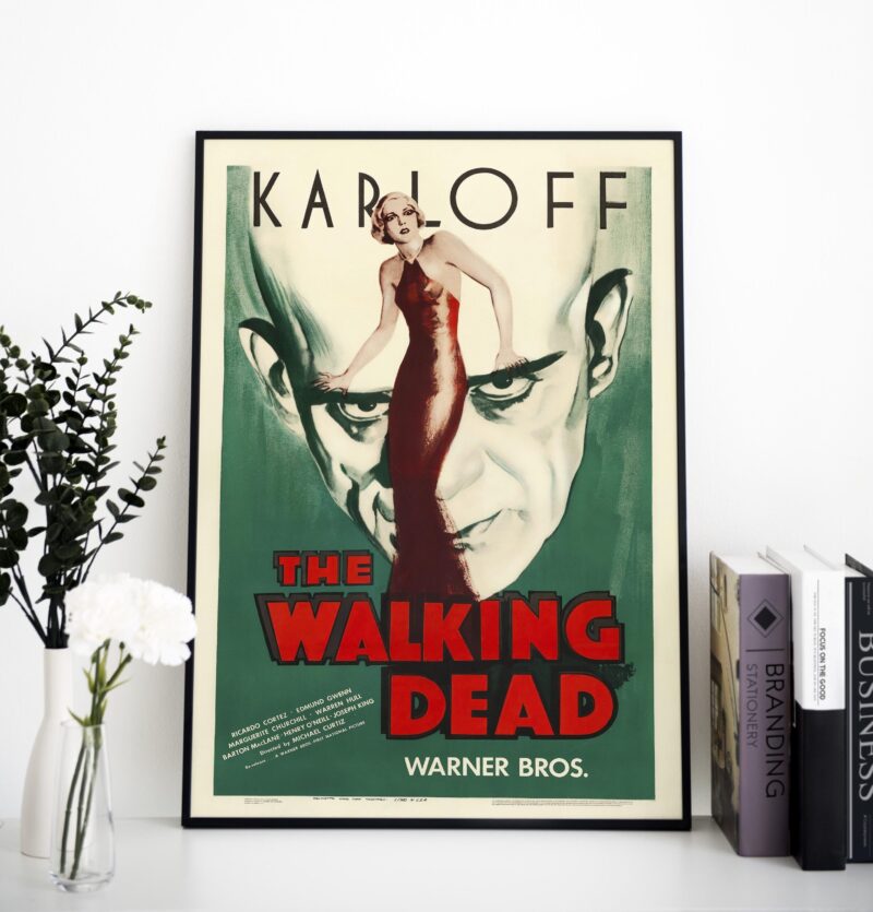 The Walking Dead classic Boris Karloff Warner Bros 1936 Poster Print