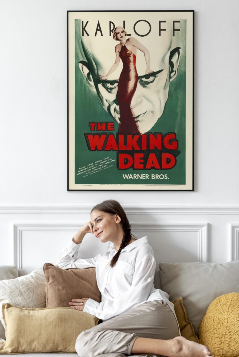The Walking Dead classic Boris Karloff Warner Bros 1936 Poster Print