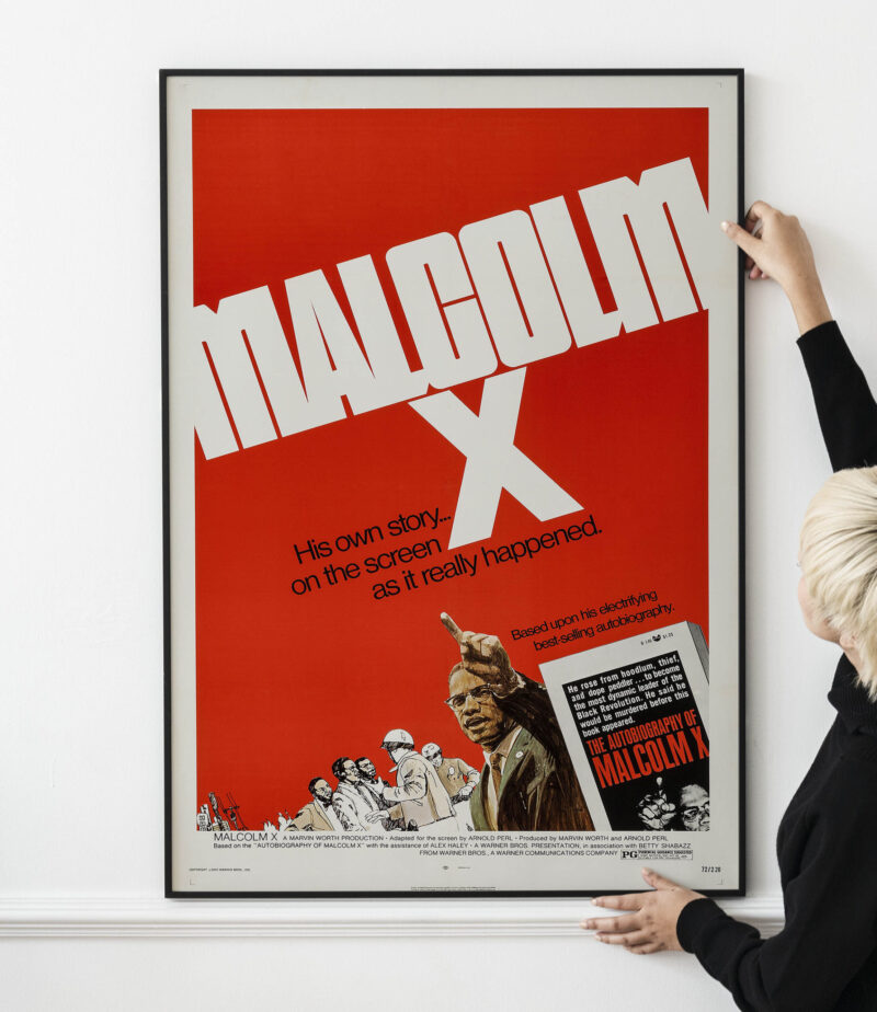 Malcolm X 1972 Documentary Movie Poster