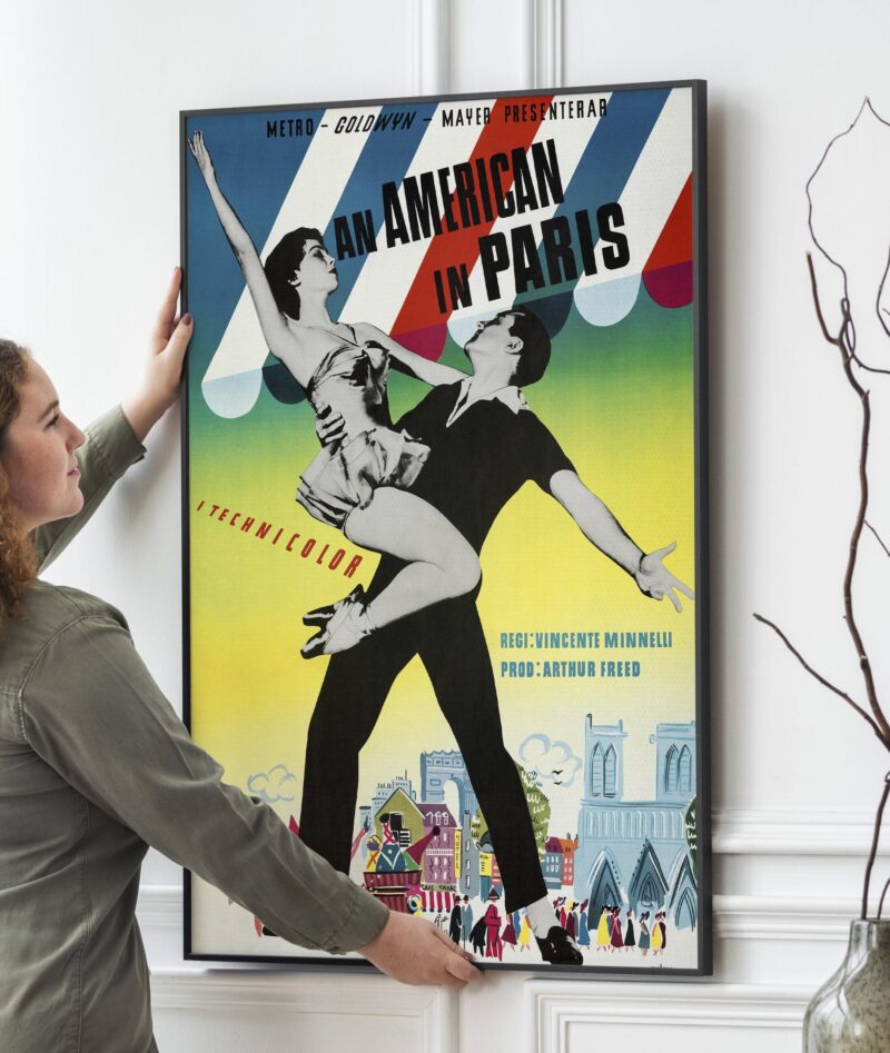 An American in Paris, 1951 - Movie Poster Print PRINTABLE DOWNLOAD 