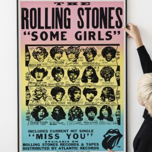1978 Rolling Stones Poster – Some Girls Album Promo Print