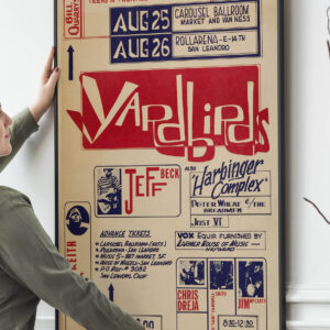 The Yardbirds first US tour Concert Poster Print 1965