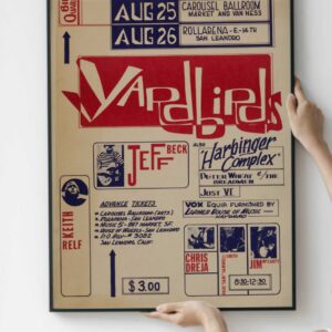 The Yardbirds first US Tour Concert Poster Print 1965 PRINTABLE DOWNLOAD