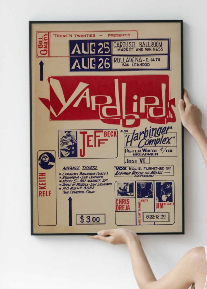 The Yardbirds first US tour Concert Poster Print 1965 - Image 3