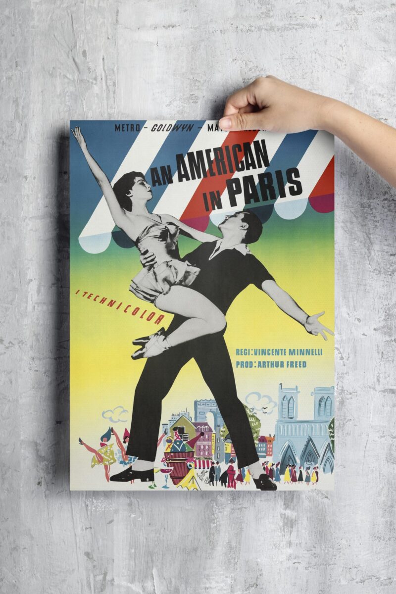 An American in Paris, 1951 - Movie Poster Print PRINTABLE DOWNLOAD  - Image 3