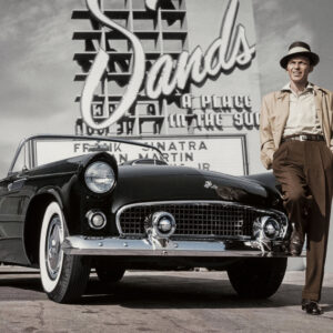 Classic Frank Sinatra in Front of the Sands Casino, 1955 Poster Print PRINTABLE DOWNLOAD