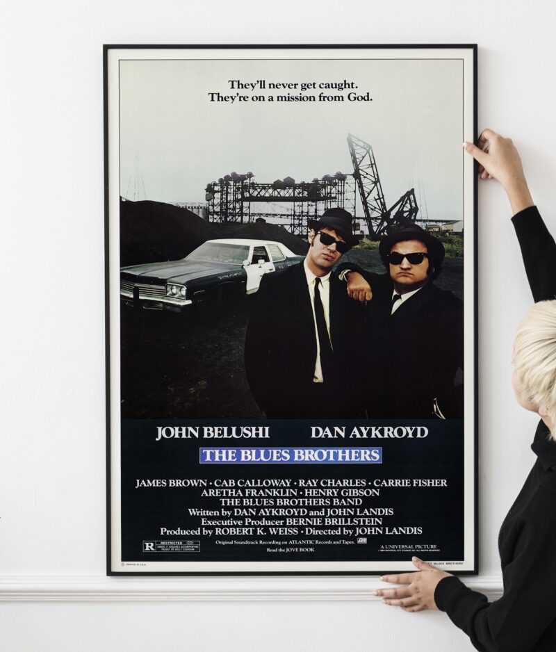 The Blues Brothers 1980. Prop Movie Poster Print