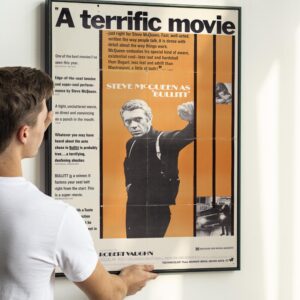 Steve McQueen Bullitt 1968 - Movie Poster Print