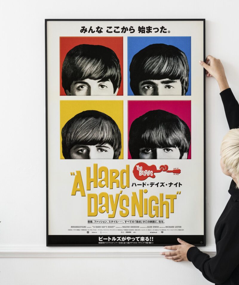Beatles Hard Days Night Poster 1964