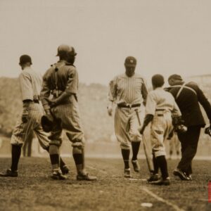 1923 Babe Ruth Hits First Home Run at Yankee Stadium Print