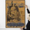 Janis Joplin, James Cotton Blues Band 1969 Oklahoma City Concert Poster.
