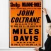 John Coltrane/Miles Davis Shelly's Manne-Hole Concert Poster 1963