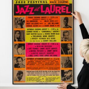 Miles Davis and Dizzy Gillespie Jazz At Laurel Concert Poster 1968