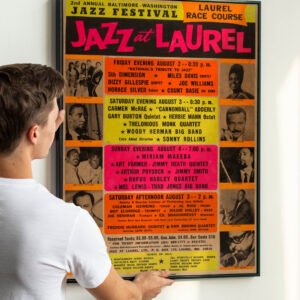 Miles Davis and Dizzy Gillespie Jazz At Laurel Concert Poster 1968