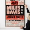 Miles Davis Quintet 1961 Buffalo, New York Concert Poster.