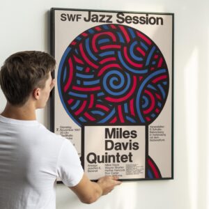 Miles Davis Quintet 1967 German Concert Poster.