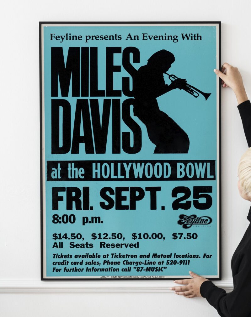 Miles Davis Hollywood Bowl Concert Poster 1981