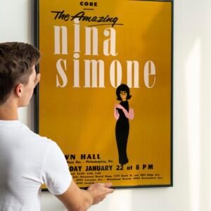 Nina Simone Philadelphia Town Hall Concert Poster (1963).