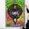 Red Hot Chili Peppers, Pearl Jam, Smashing Pumpkins 1991 Multi-Date Texas Poster