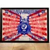 Jimi Hendrix, Allman Bros. Band 1970 Atlanta Pop Festival Concert Poster