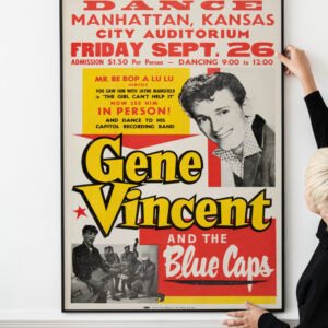 Gene Vincent & the Blue Caps 1958 Concert Poster