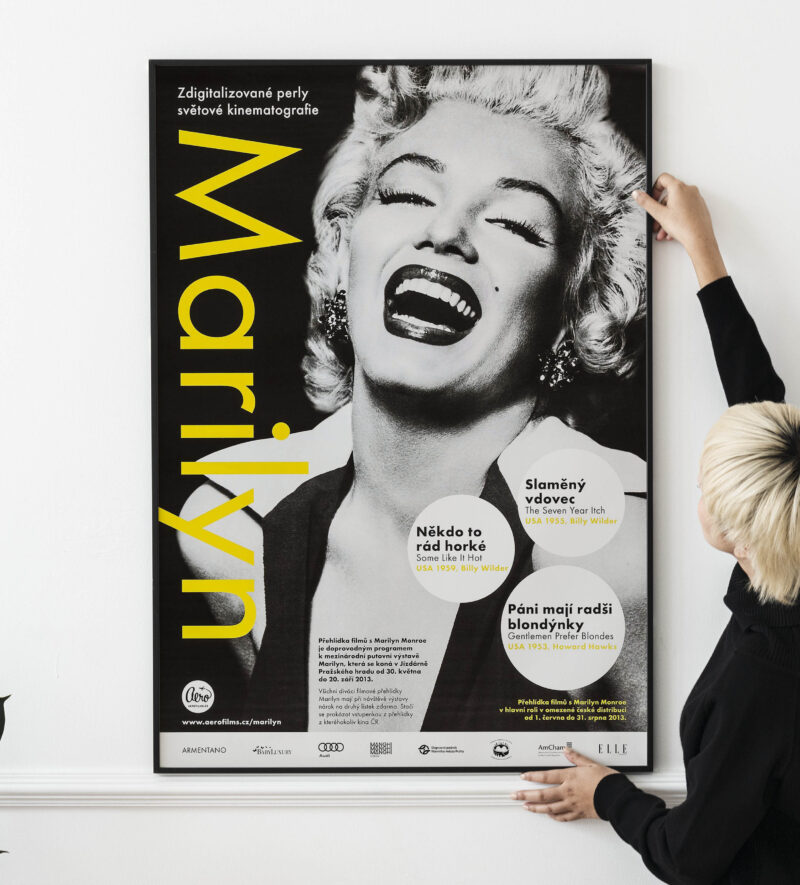 Marilyn Exhibit (Aerofilms, 2013). Czech Exhibition Poster