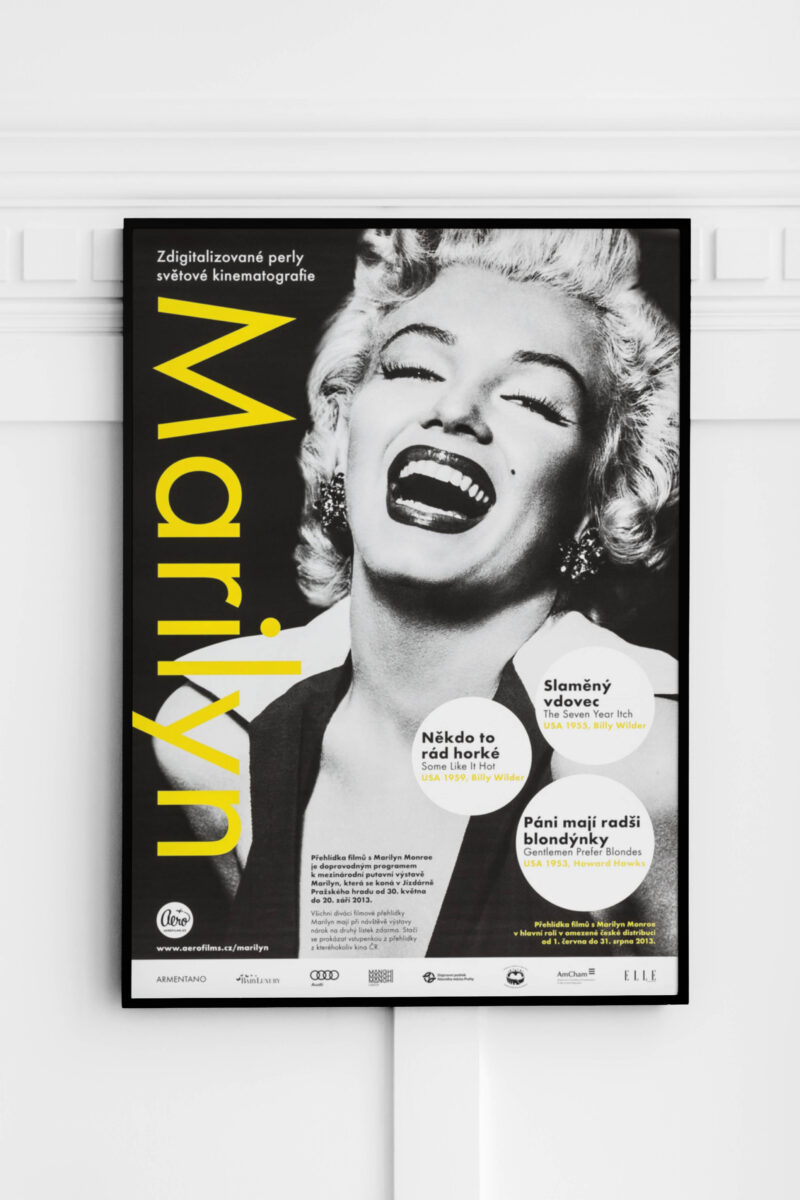 Marilyn Exhibit (Aerofilms, 2013). Czech Exhibition Poster