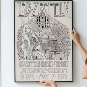 Led Zeppelin Jacksonville Coliseum Houses Of The Holy Concert Poster (1973)