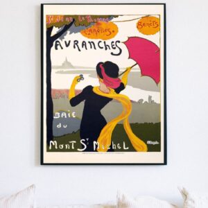 Retro French Art Nouveau Advertisement Mont St Michael