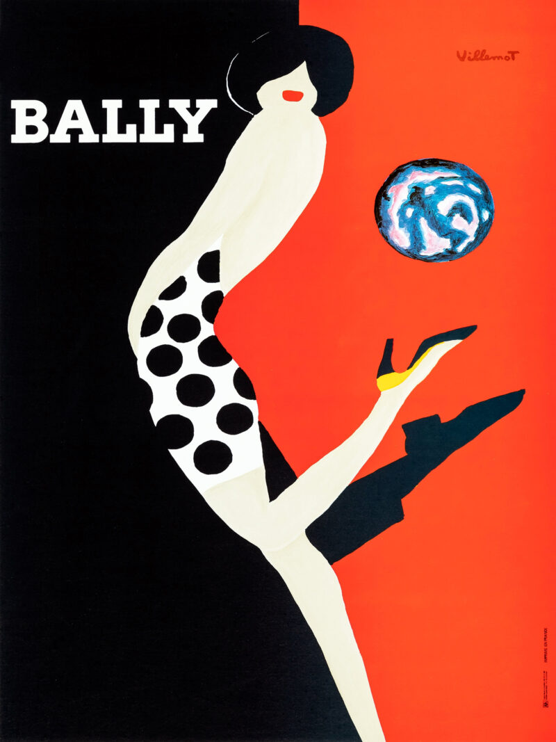 Retro mod Bally advertisement