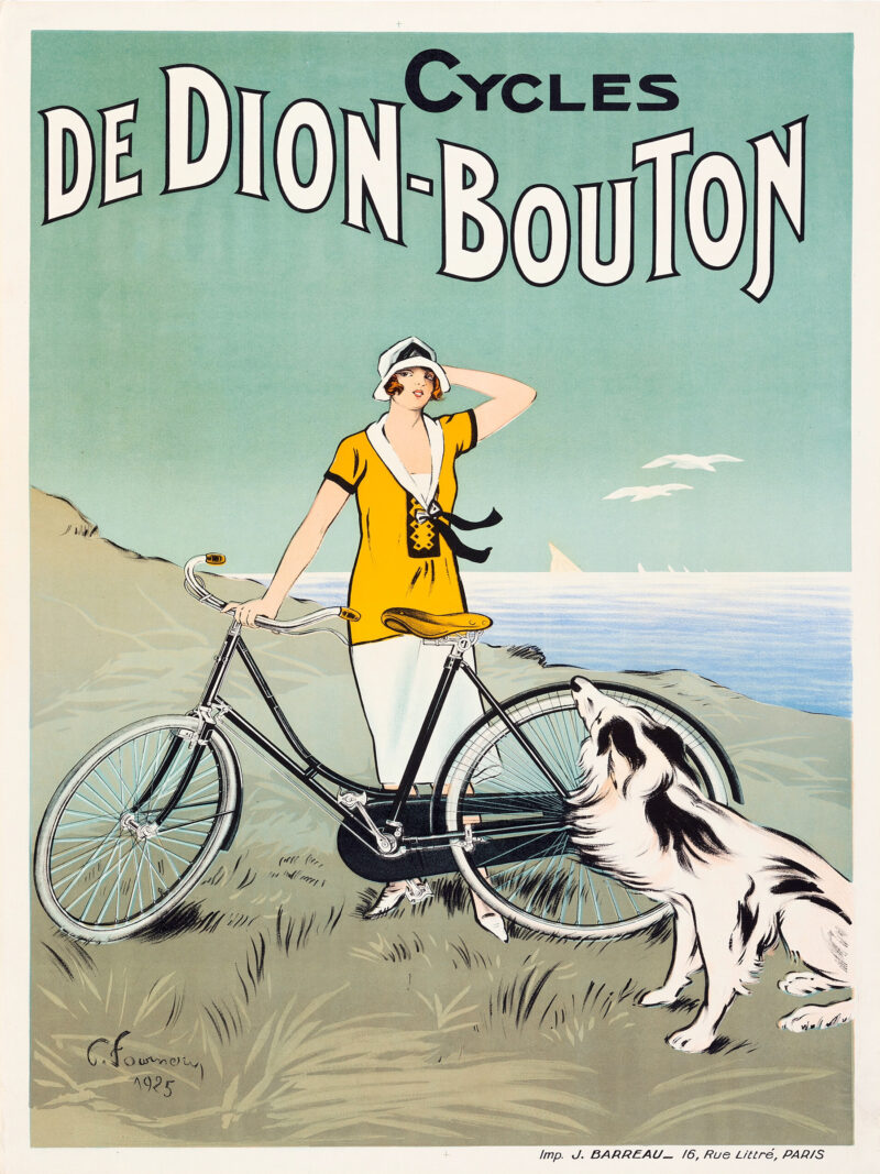 Dion Bouton Bicycle Poster – 1920s Vintage French Cycling Advertisement Print - Image 2