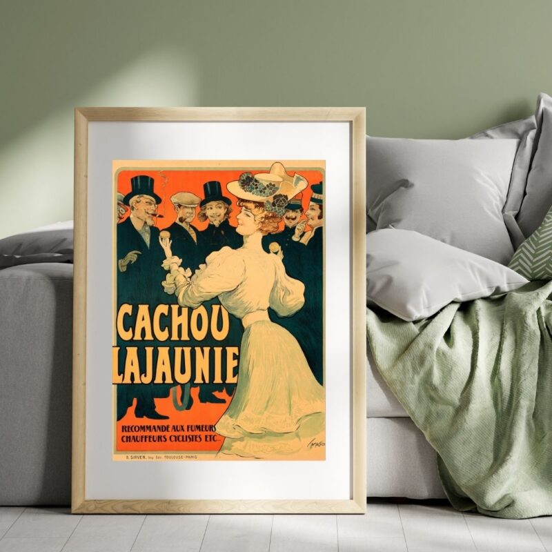 Cachou Lajaunie Poster – Retro French Liquorice Candy Advertisement Print - Image 3