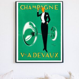 French champagne advertisement poster