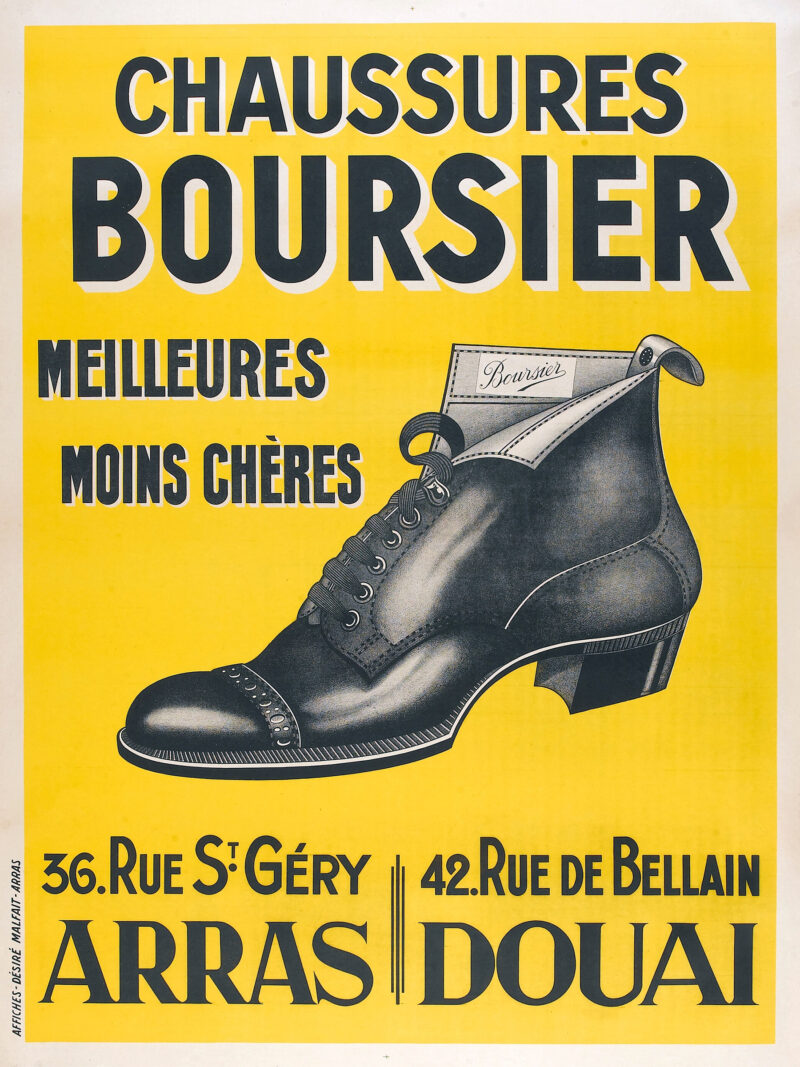 French shoe advertisement poster