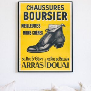 French shoe advertisement poster