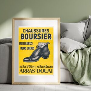 French shoe advertisement poster