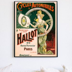 Vintage French Art Nouveau Tires Advertisement Poster