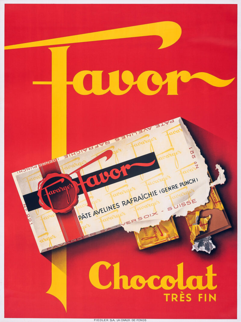 French chocolate advertisement poster