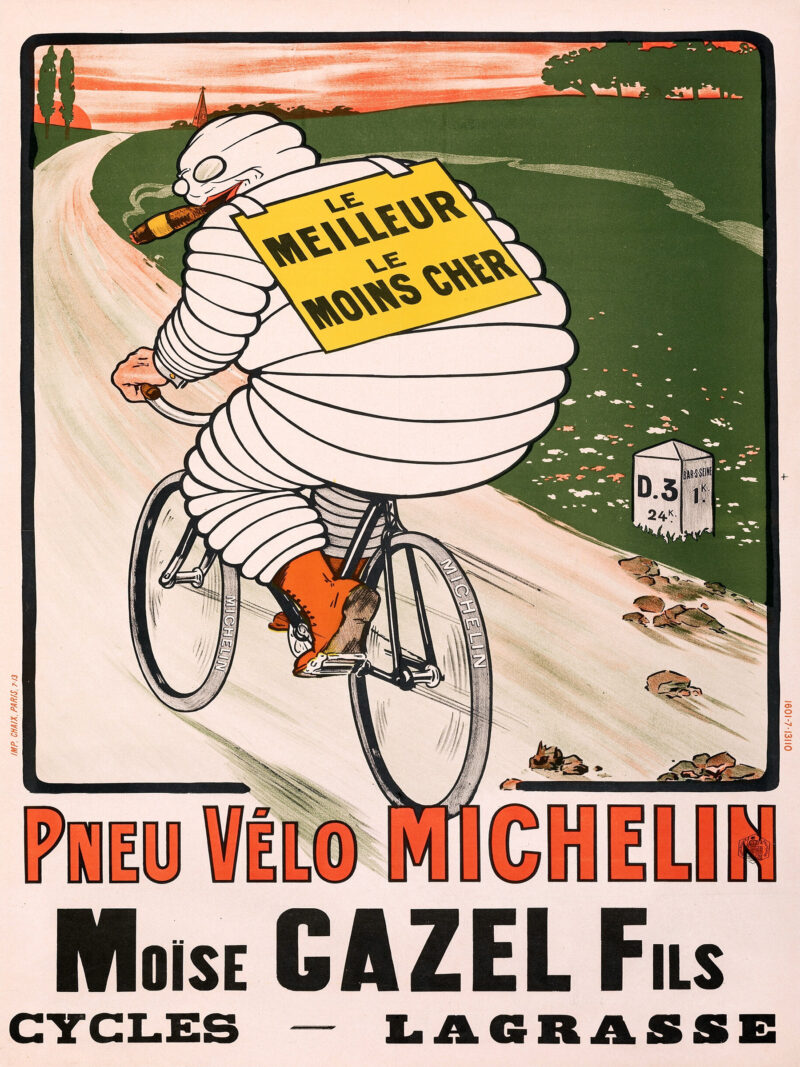 French Michelin Tires Advertisement Poster - Image 2
