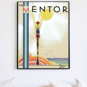 Art decor magazine cover poster
