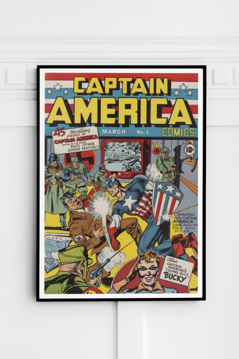 Captain America No. 1 Comic Book Poster - Image 2