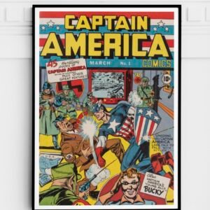 Alternative view of Captain America No. 1 Comic Book Poster