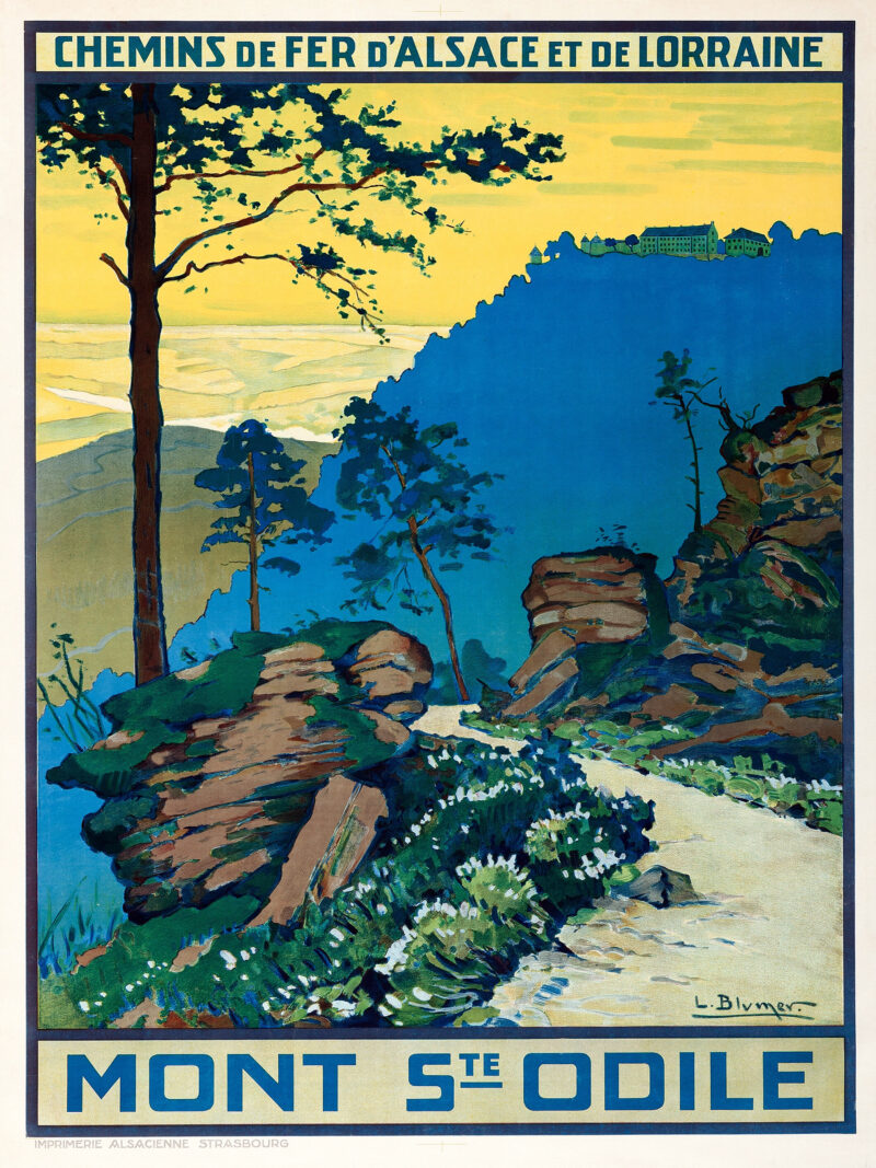 vintage French travel poster
