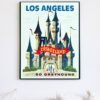Vintage Disneyland los ángeles poster