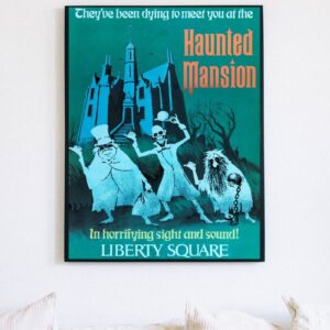 vintage haunted mansion poster