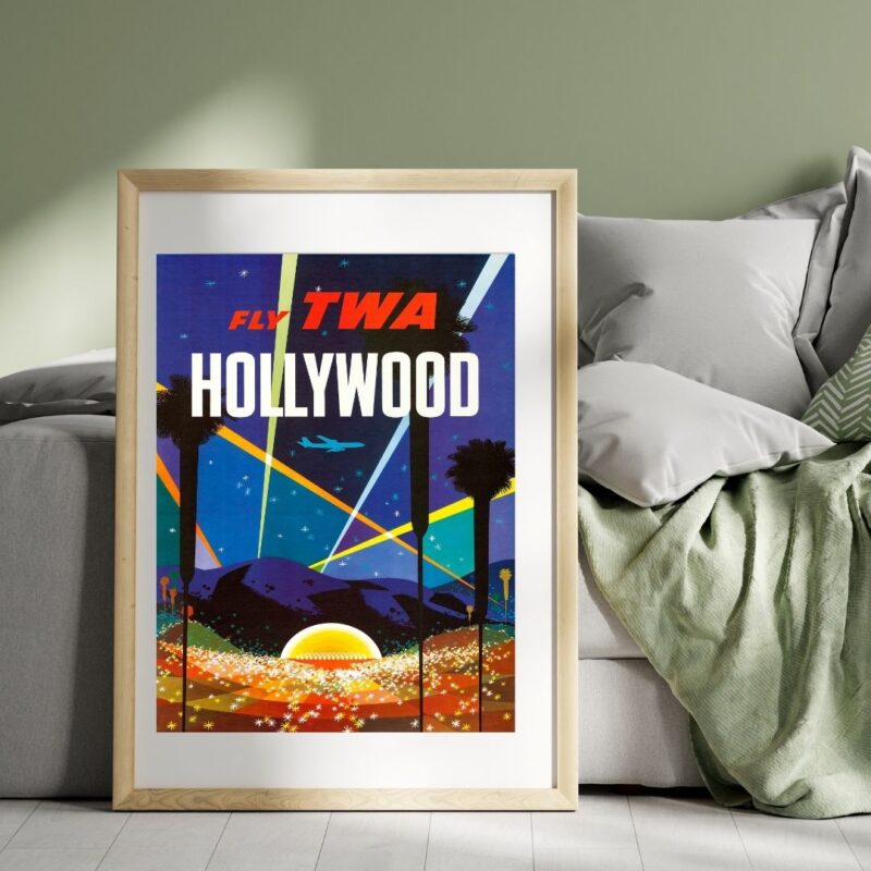 Vintage Hollywood Travel Poster