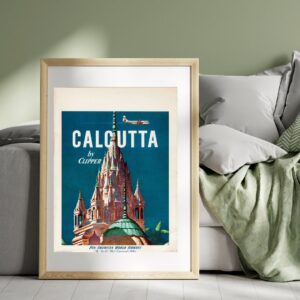 vintage India travel poster